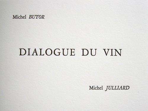 Dialogue du vin